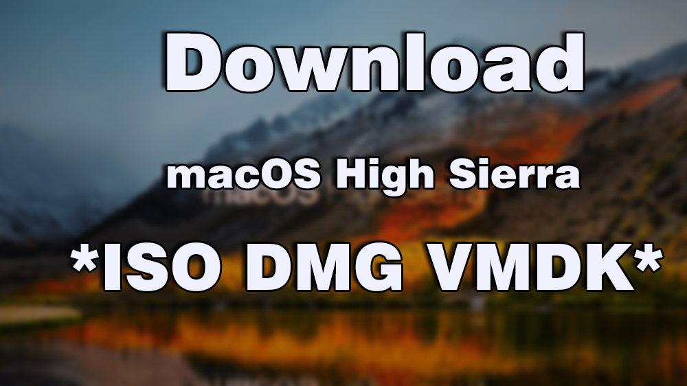 osx high sierra dmg download